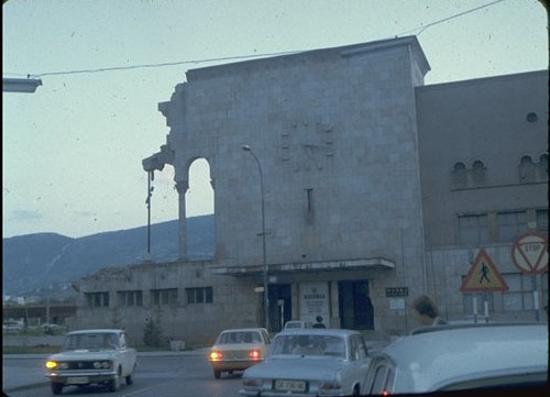 La gare de Sarajevo durant la guerre
